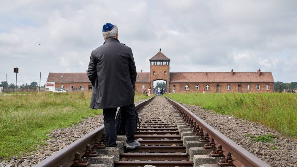 The tracks that brought Jews by train to Auschwitz. Picture Shutterstock