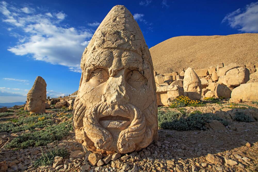 Statue ruins at Mount Nemrut. Picture Shutterstock