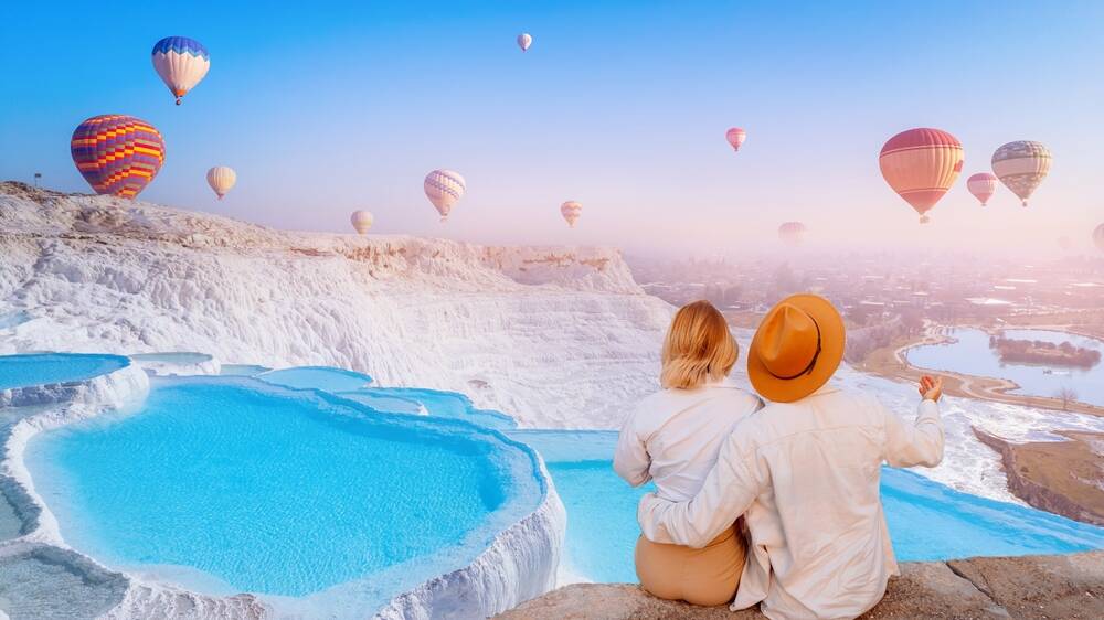 Pamukkale's terraced pools are a World Heritage Site. Picture Shutterstock