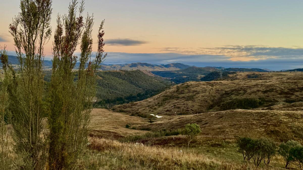 Looking across the Murrumbidgee River towards the Tidbinbilla (left) and Brindabella (right) ranges from the new walking track. Picture by Tim the Yowie Man
