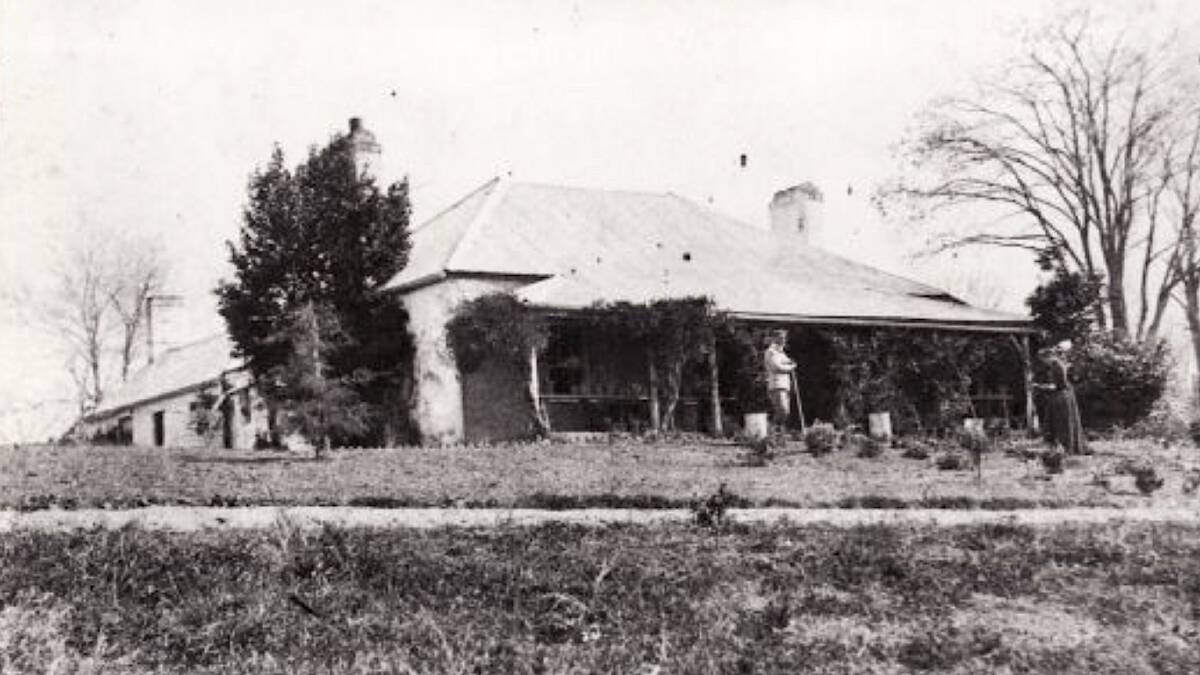 The Brasseys in the garden of Canberry Cottage, circa late 1880s, before it was extended in 1890 to become Acton House. Picture courtesy of Canberra & District Historical Society