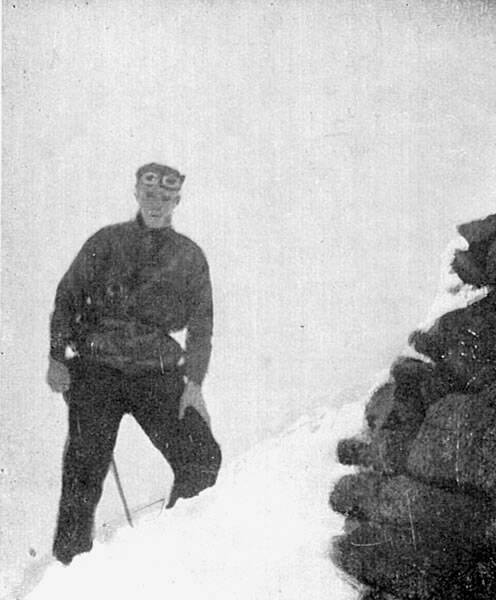 The last photo of Seaman alive, taken by Hayes at the Mount Kosciuszko summit cairn on August 14,1928. Picture: Kosciusko Alpine Club