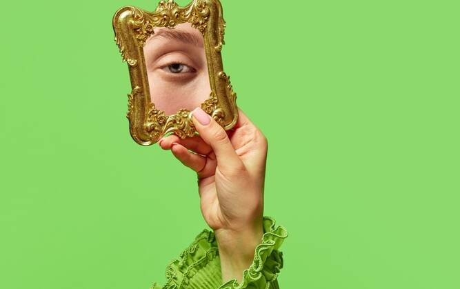 Humans are one of the few species who realise that the image in a mirror is a reflected self. Picture Shutterstock