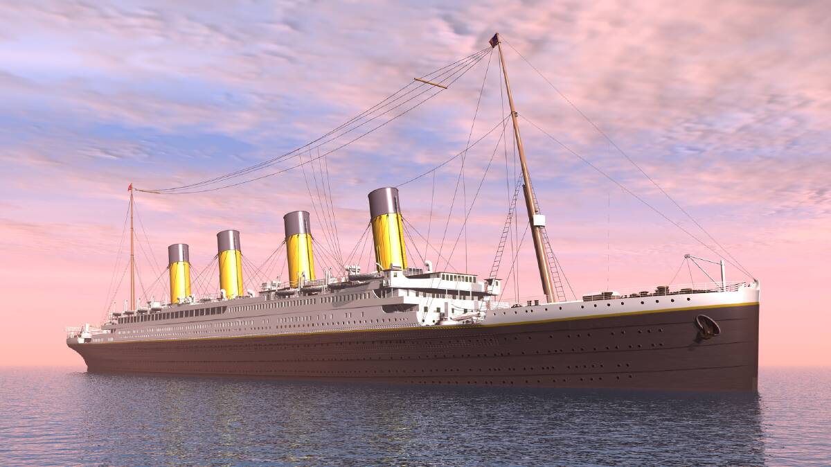 The Titanic had a kind of long, slender, streamlined elegance. Picture Getty Images