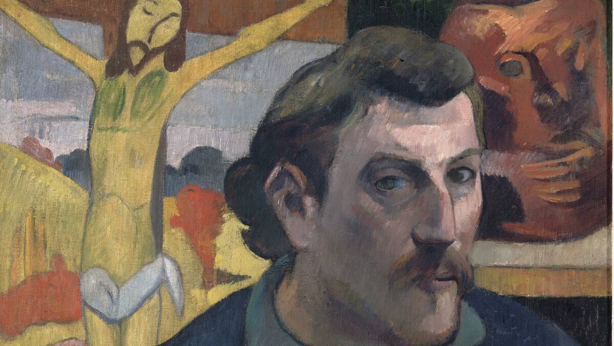 A self portrait by Gauguin (detail). Picture courtesy of the National Gallery of Australia