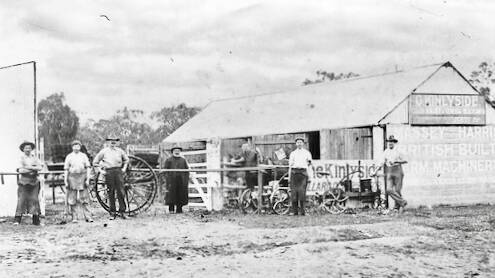 Kinlyside Hall soon after it was built as a wagon painting workshop in 1900. Picture: Hall School Museum & Heritage Centre