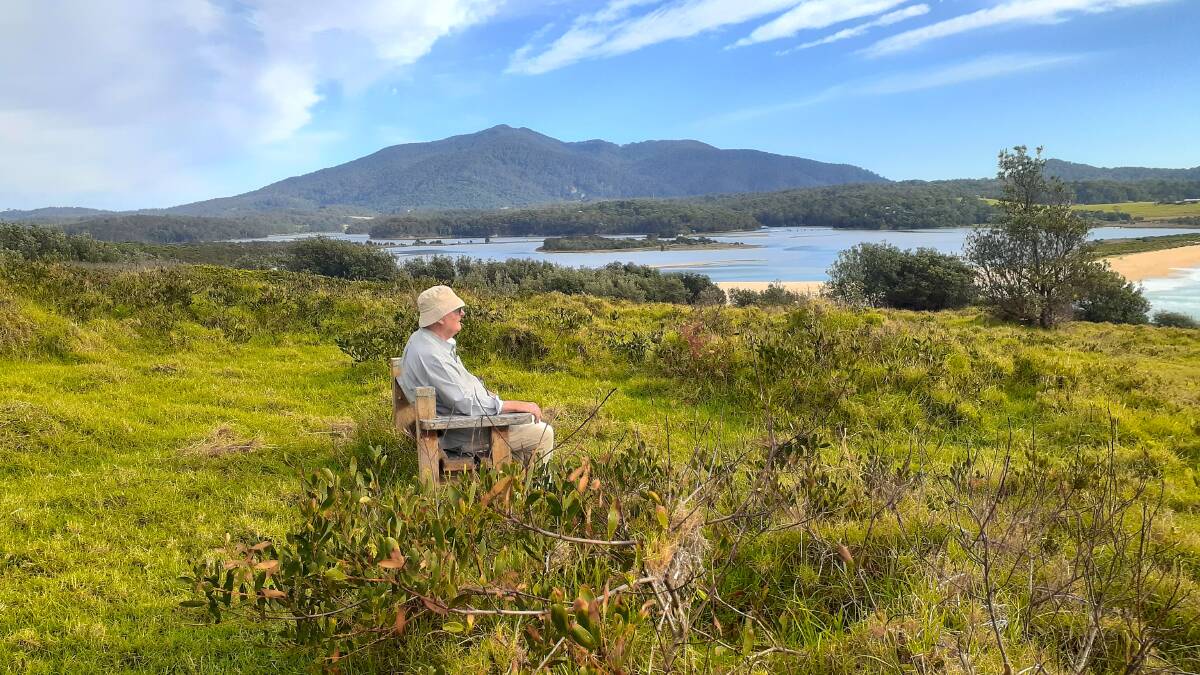 Ian McFarlane soaks up the view from Murunna Point. Picture supplied