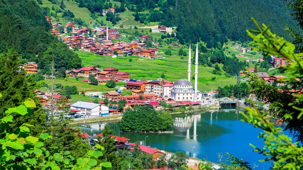 Trabzon is surrounded by lush mountains. Picture Shutterstock