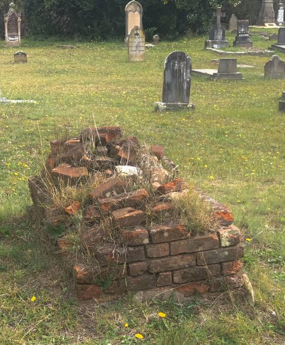  The brick grave at Braidwood Historic Cemetery. Picture by Tim the Yowie Man