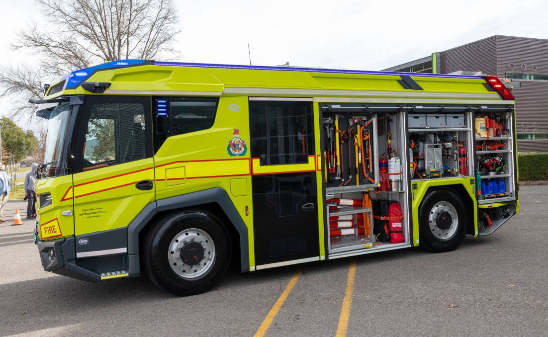 ESA's electric fire truck cost $1.5 million. Picture by Peter Brewer 