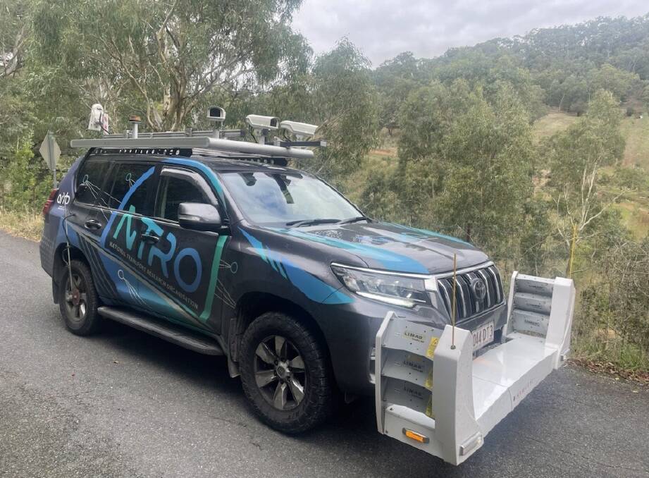 If you spot a vehicle like this one festooned in cameras and scanning equipment, it's a vehicle 'mapping' the safety of the road. Picture supplied