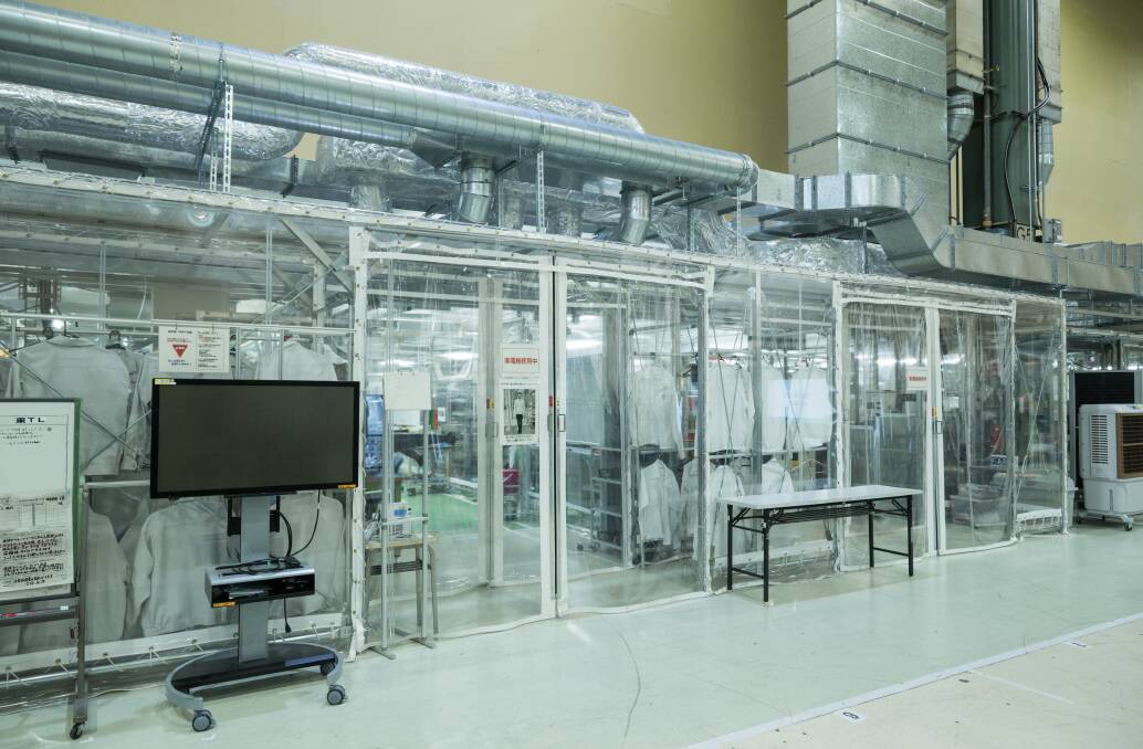 Toyota's air-sealed solid-state battery pilot production line. Picture supplied 