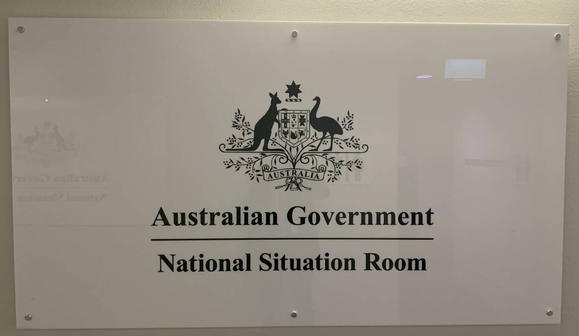 The National Situation Room is under AFP HQ in Barton. Picture by Peter Brewer