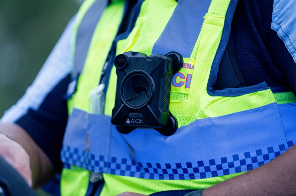 More than 500 body worn cameras have been rolled out across ACT police. Picture: Supplied