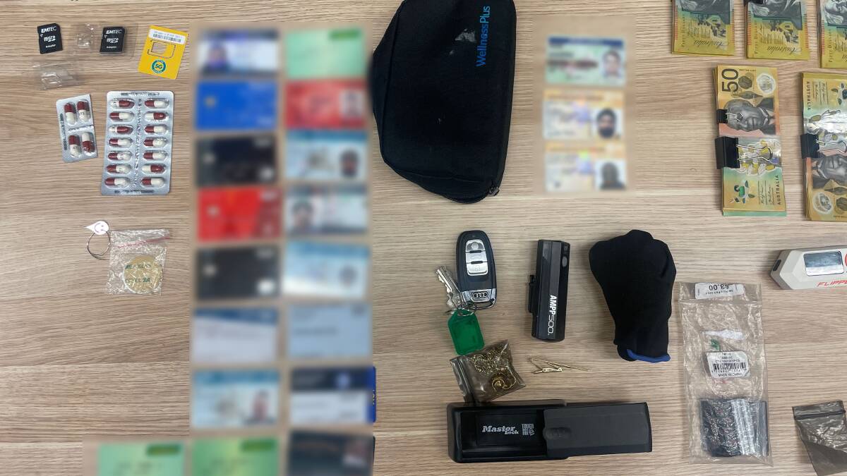 The man's car was found to contain multiple stolen items including a device to clone the signals emitted by remote garage door openers. Picture supplied
