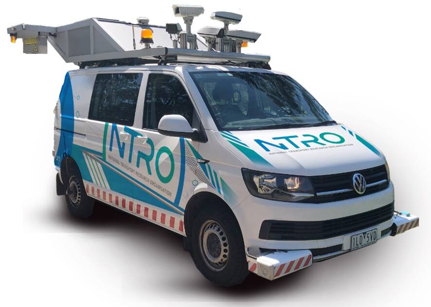 If you see an unusual vehicle like this driving around, it's mapping the road. Picture supplied 