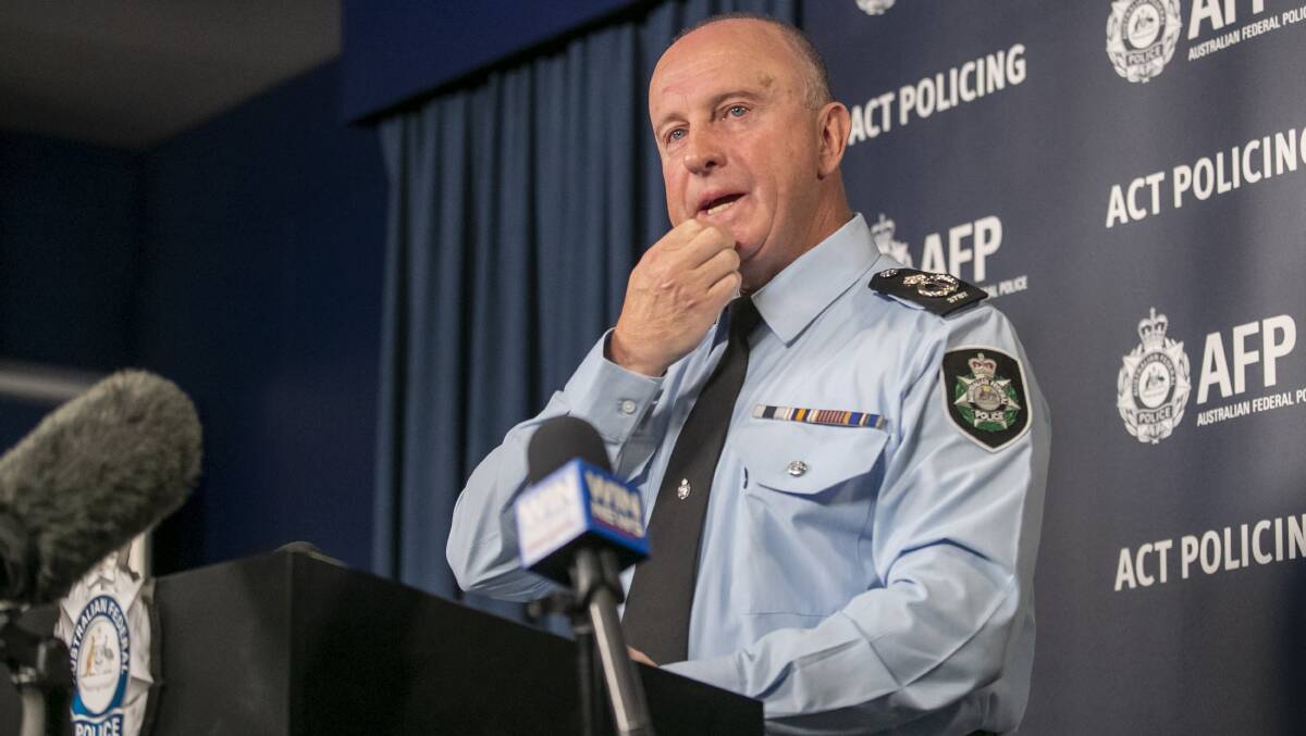 ACT chief police officer Neil Gaughan. Picture by Keegan Carroll