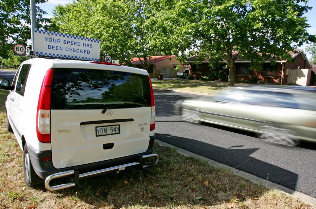 Offences detected by the ACT's 10 vans will also be checked for valid rego and CTP. Picture by Andrew Sheargold