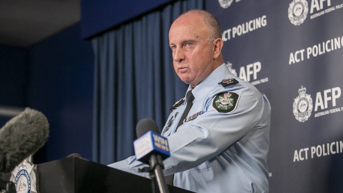 ACT Chief Police Officer Neil Gaughan. Picture: Keegan Carroll