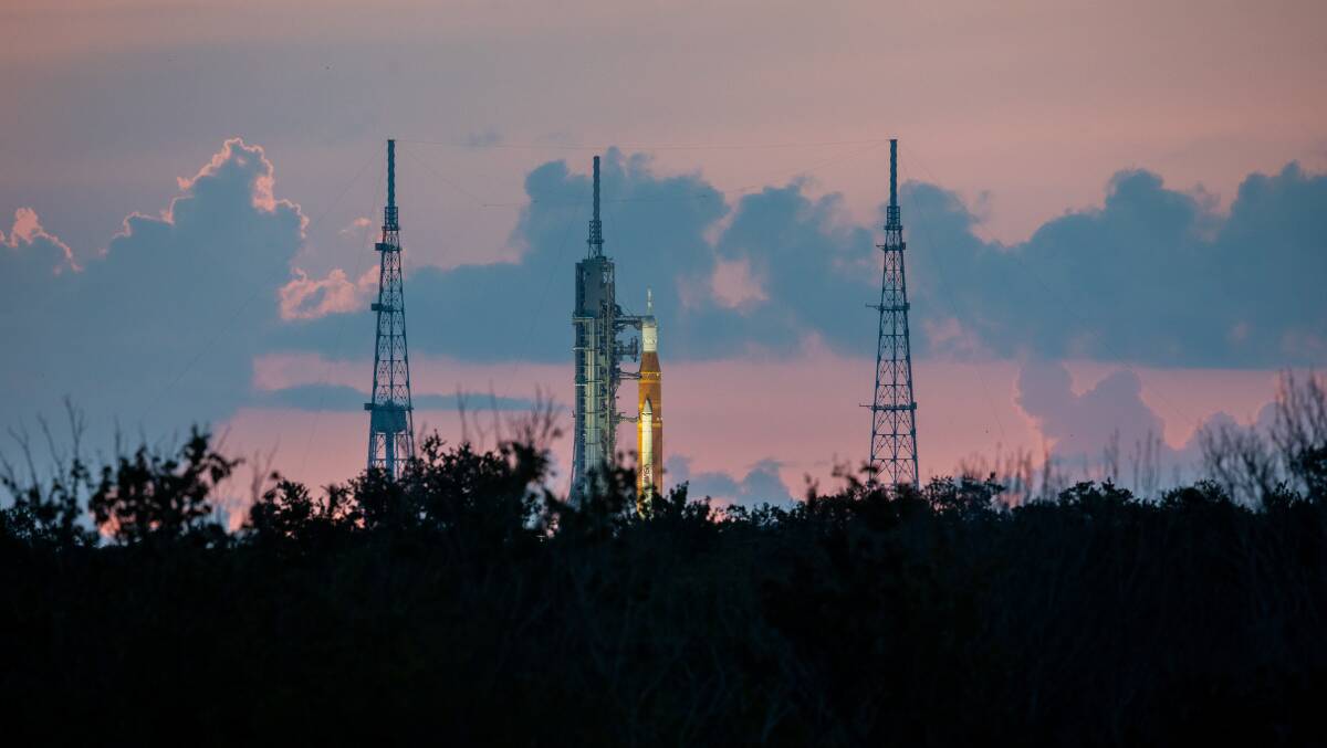 An engine issue caused the launch of Artemis I to be postponed. Picture by NASA/Ben Smegelsky