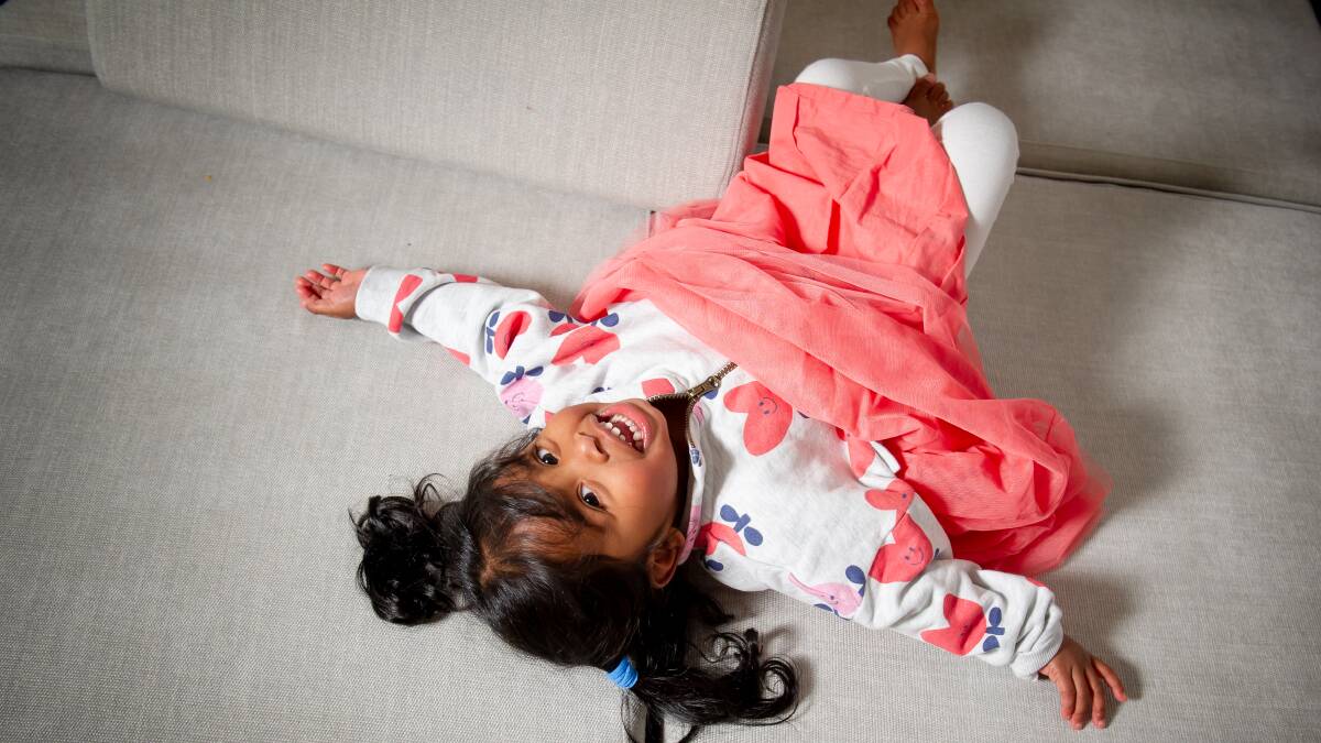 Ishani from Gungahlin won the toddler section of the 2023 Bonds Baby Search. Picture by Elesa Kurtz