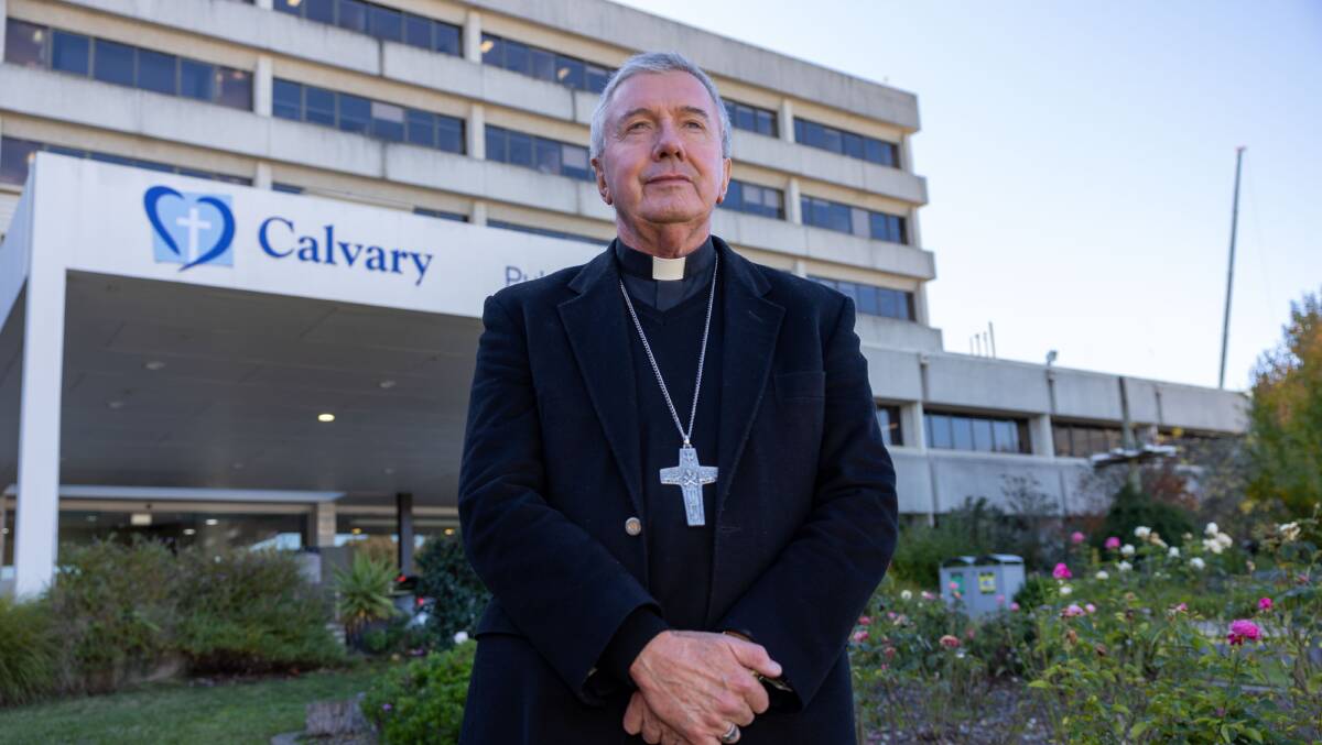 Archbishop Christopher Prowse at Calvary Public Hospital Bruce. Picture by Gary Ramage