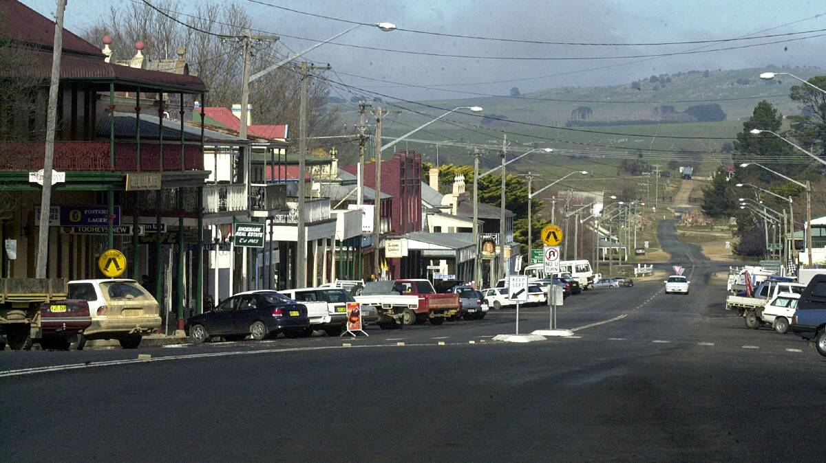 The main street in Braidwood, where the closure of the Kings Highway has hit businesses hard. Picture: Gary Schafer