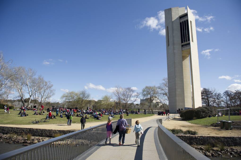 Listen to the sounds of the National Carillon playing scores from Star Wars this weekend. Photo: Rohan Thomson