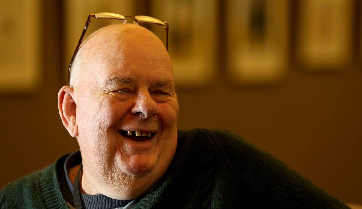 Poet Les Murray pictured posing for a portrait in 2015, died on the NSW mid-north coast on Monday. Picture: Pat Scala