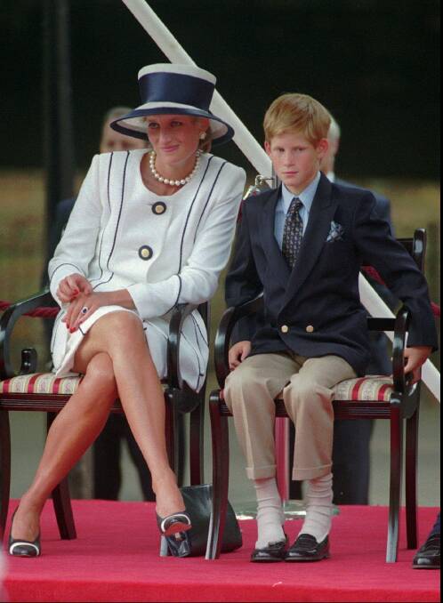 Princess Diana and Prince Harry in 1995. Picture: AP