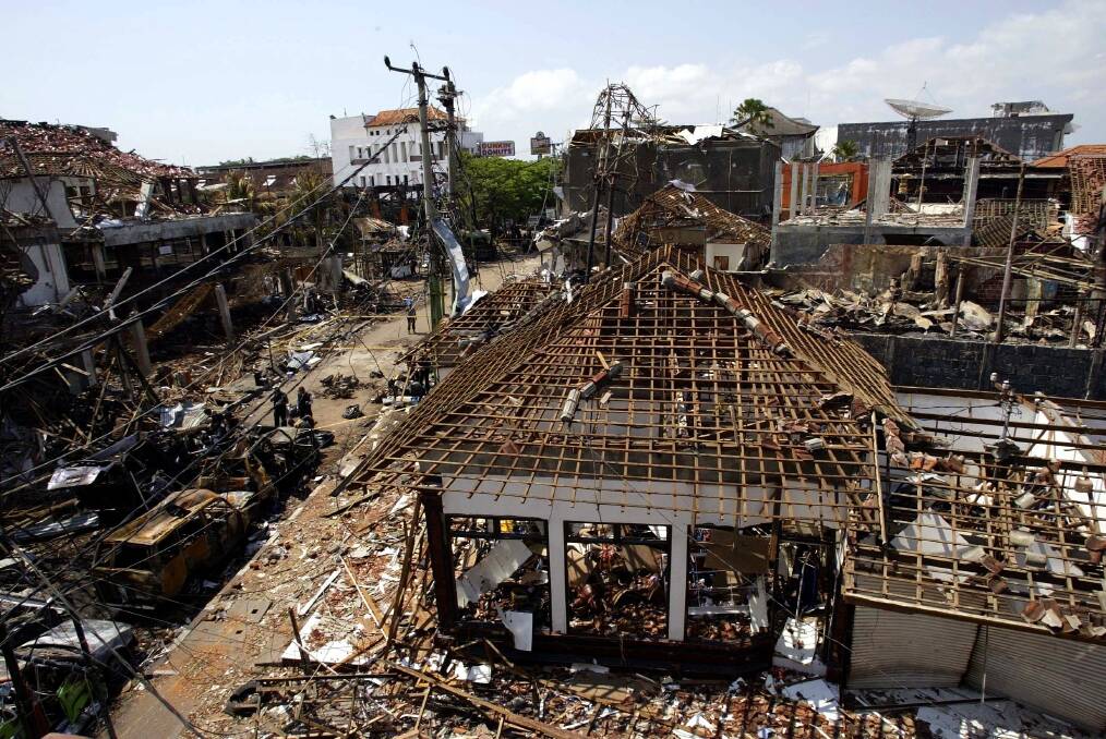 More than 200 people were killed in the Bali bombings at the Sari club in 2002. Picture: Mal Fairclough