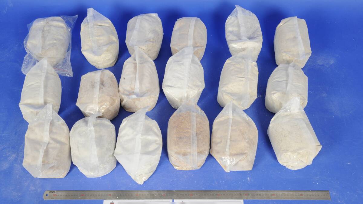 The packages of MDMA uncovered by Border Force in 2017. Picture: Supplied
