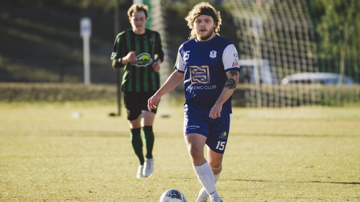 Tom McLachlan moved from Canberra Olympic to Gungahlin United. Picture: Jamila Toderas 