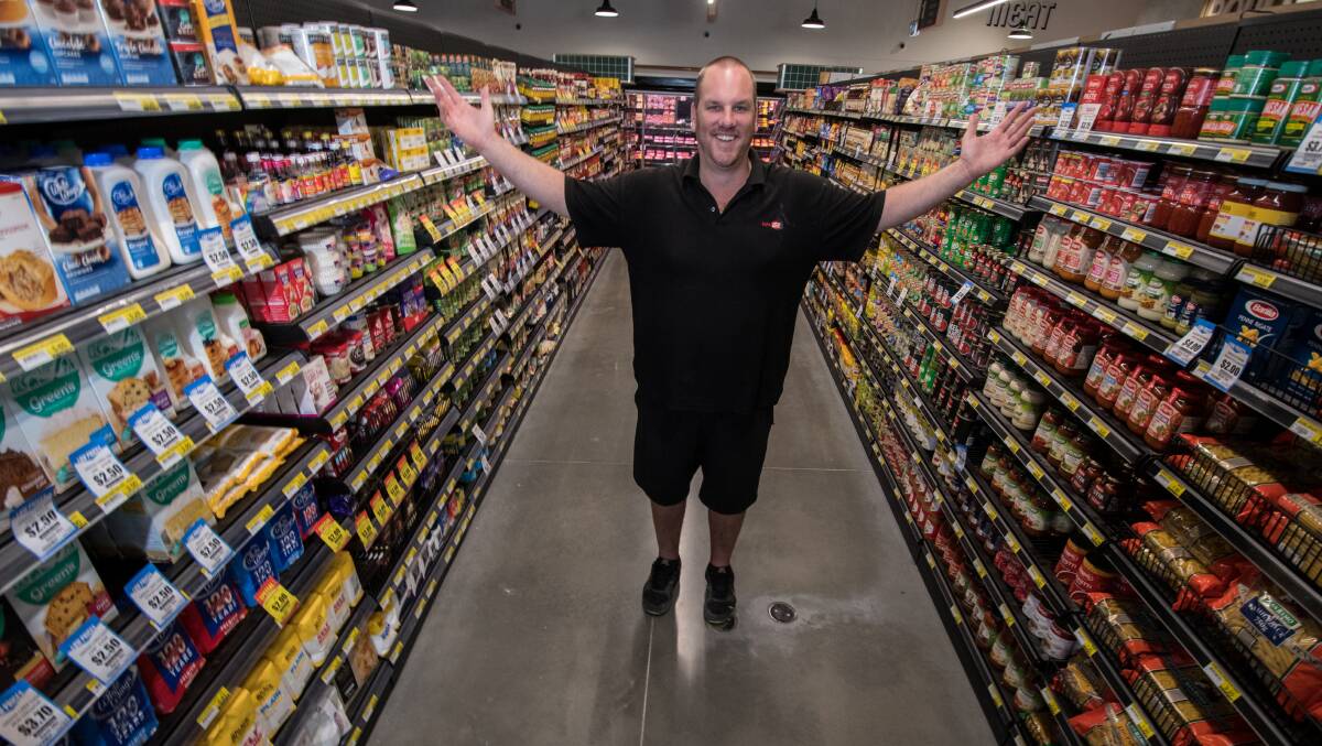 The IGA's first owner Steve Smith, seen at the store's opening earlier this year. Picture: Karleen Minney