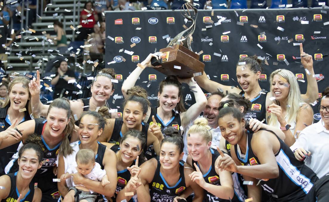The Canberra Capitals won the title earlier this year. Picture: Sitthixay Ditthavong