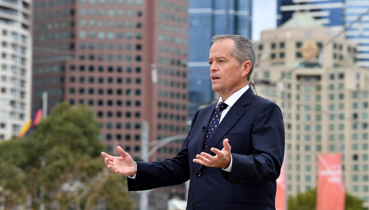 Opposition Leader Bill Shorten has been running what feels like the small-target version of a big-target campaign. Photo: Darren England/AAP