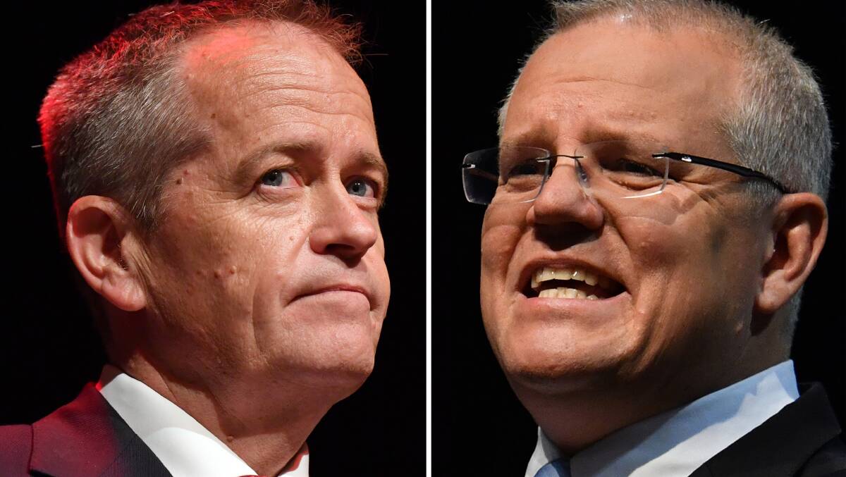 Opposition Leader Bill Shorten, left, and Prime Minister Scott Morrison interpreted the latest inflation report rather differently. Photo: AAP