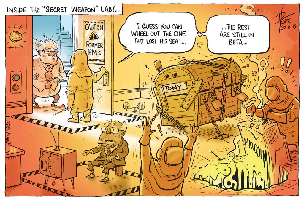 The Canberra Times' editorial cartoon for Tuesday, April 30, 2019.