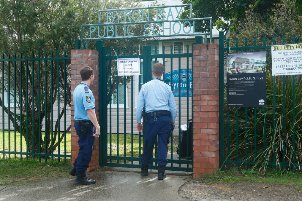 Police were called to Byron Bay Public School about 7.20am following reports of a stabbing.