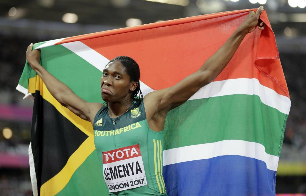 Canberra transgender athlete Hannah Mouncey says South Africa's Caster Semenya will now be at a disadvantage to other female athletes. Picture: AP Photo/David J. Phillip