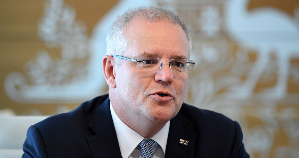 Prime Minister Scott Morrison in Sydney on Monday. Picture: AAP