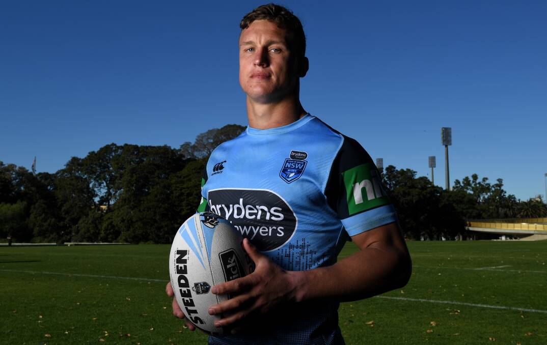 NSW Blues utility Jack Wighton is looking to make a difference on and off the park. Picture: AAP