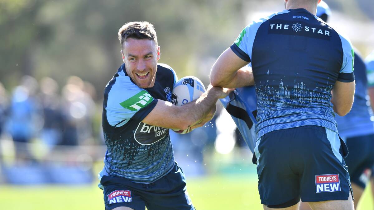 James Maloney's presence at NSW training has not gone unnoticed by coaching staff. Picture: AAP