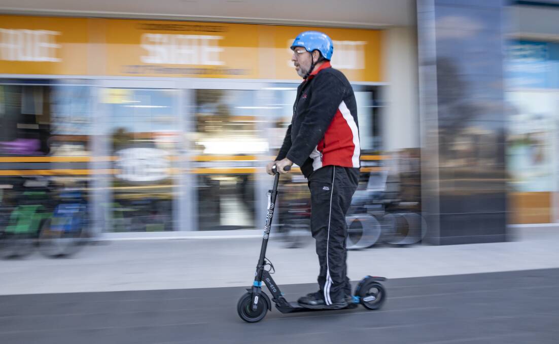 E-scooters have been introduced to Brisbane recently and could soon be coming to Canberra streets. Picture: Sitthixay Ditthavong