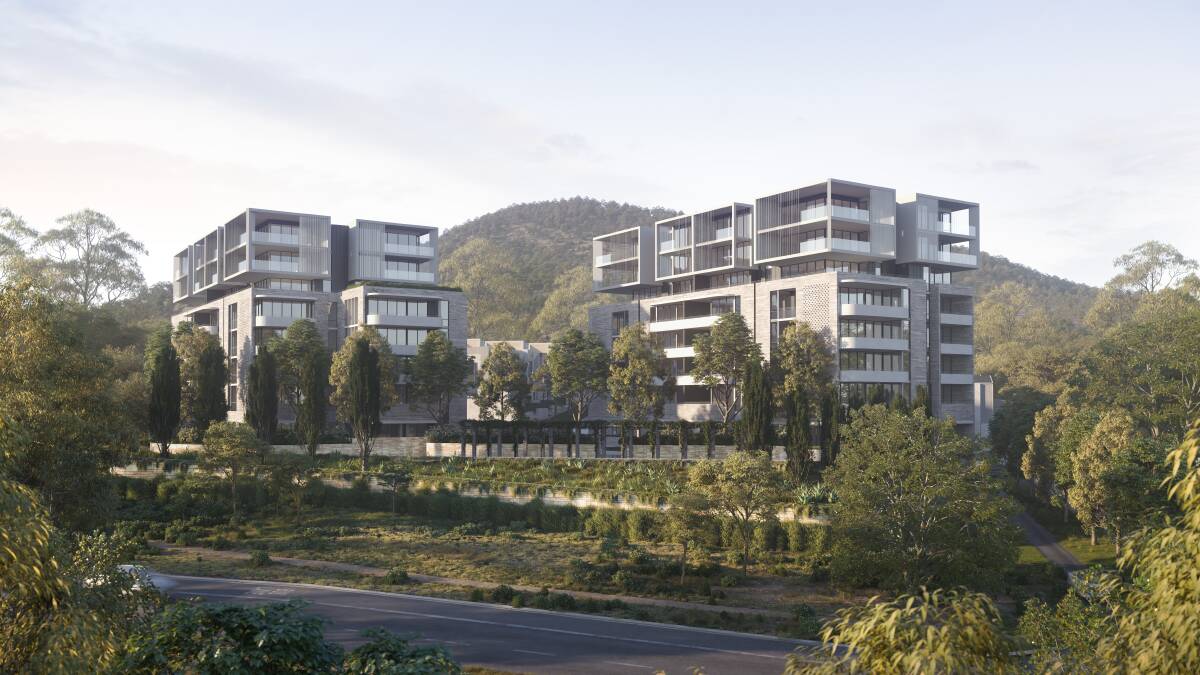An artist impression of the new development planned for the former CSIRO site in Campbell. The developer is Doma Group.
