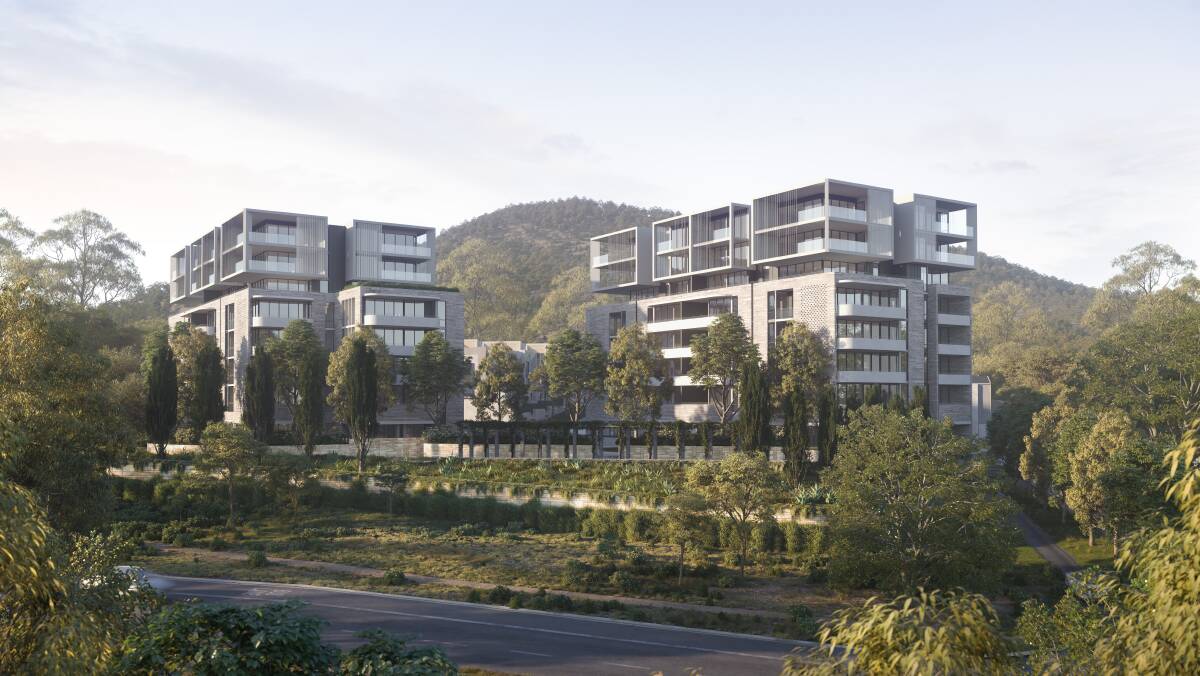 An artist's impression of the new development planned for the former CSIRO site in Campbell. The developer is Doma Group.