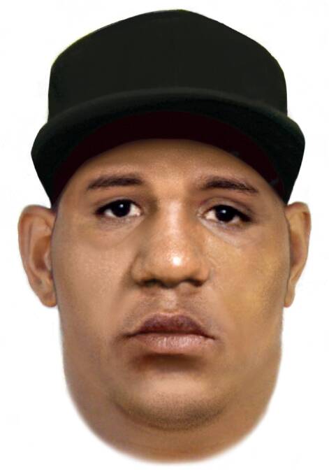 A police facefit of the second man seen committing indecent acts near the Lake Ginninderra playground.