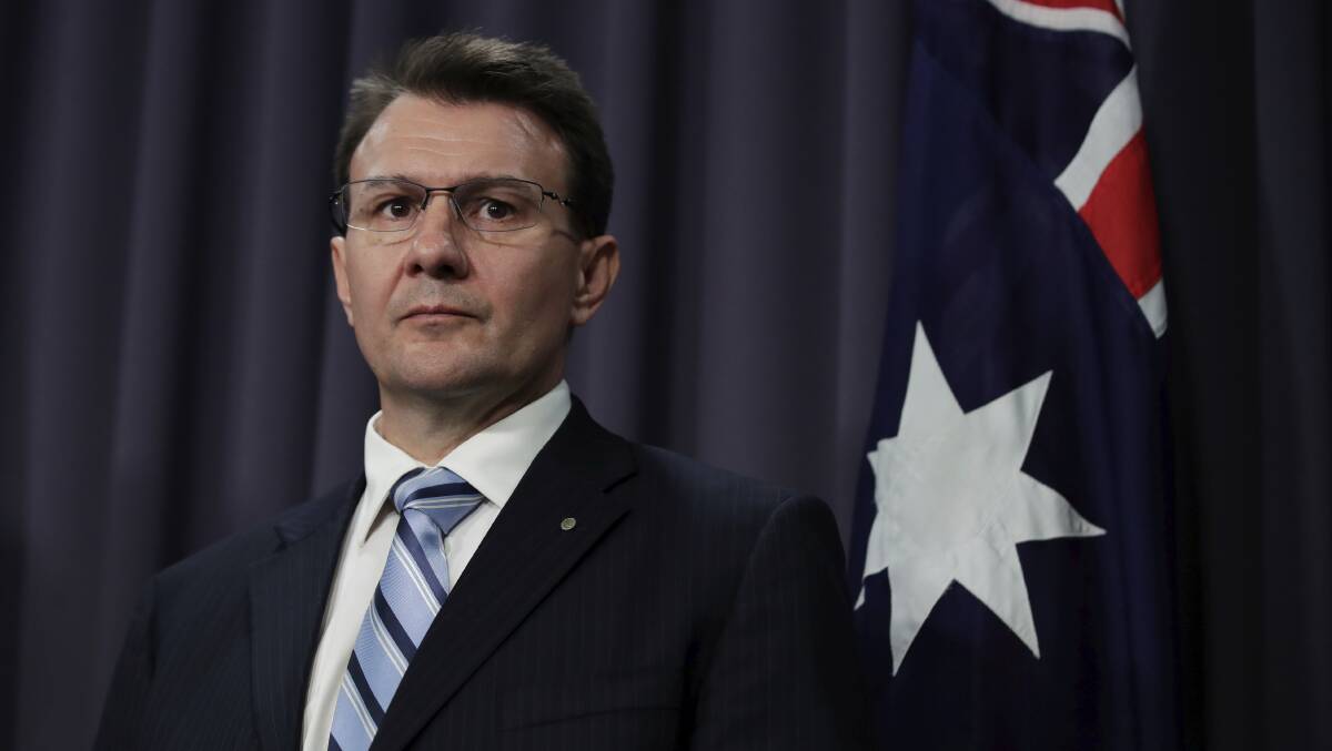 Reece Kershaw is announced as the next AFP Commissioner on July 24. Picture: Alex Ellinghausen