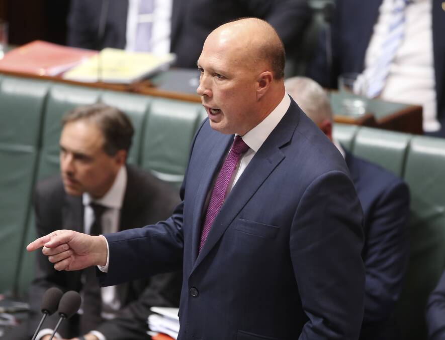 Home Affairs Minister Peter Dutton. Picture: AP