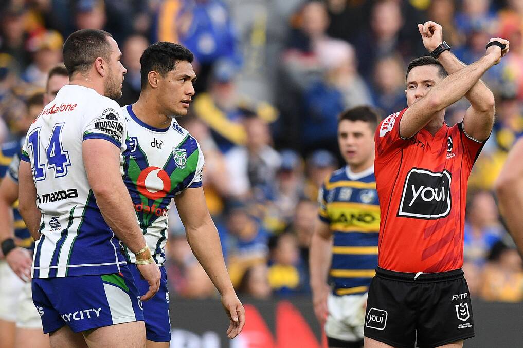 The Warriors' boss wants fans to go to war with the Raiders. Picture: AAP